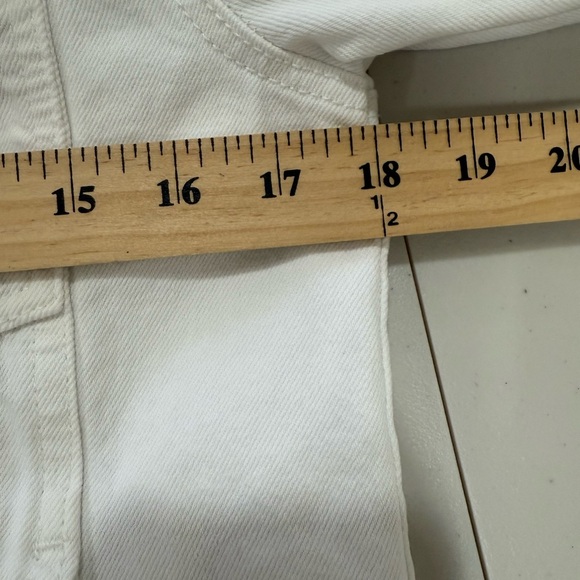 MNG Kids Girls White Denim Jacket 13–14 Years 164cm - Picture 6 of 8